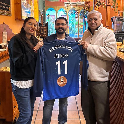 Veg World India sponsorship - Jersey presentation